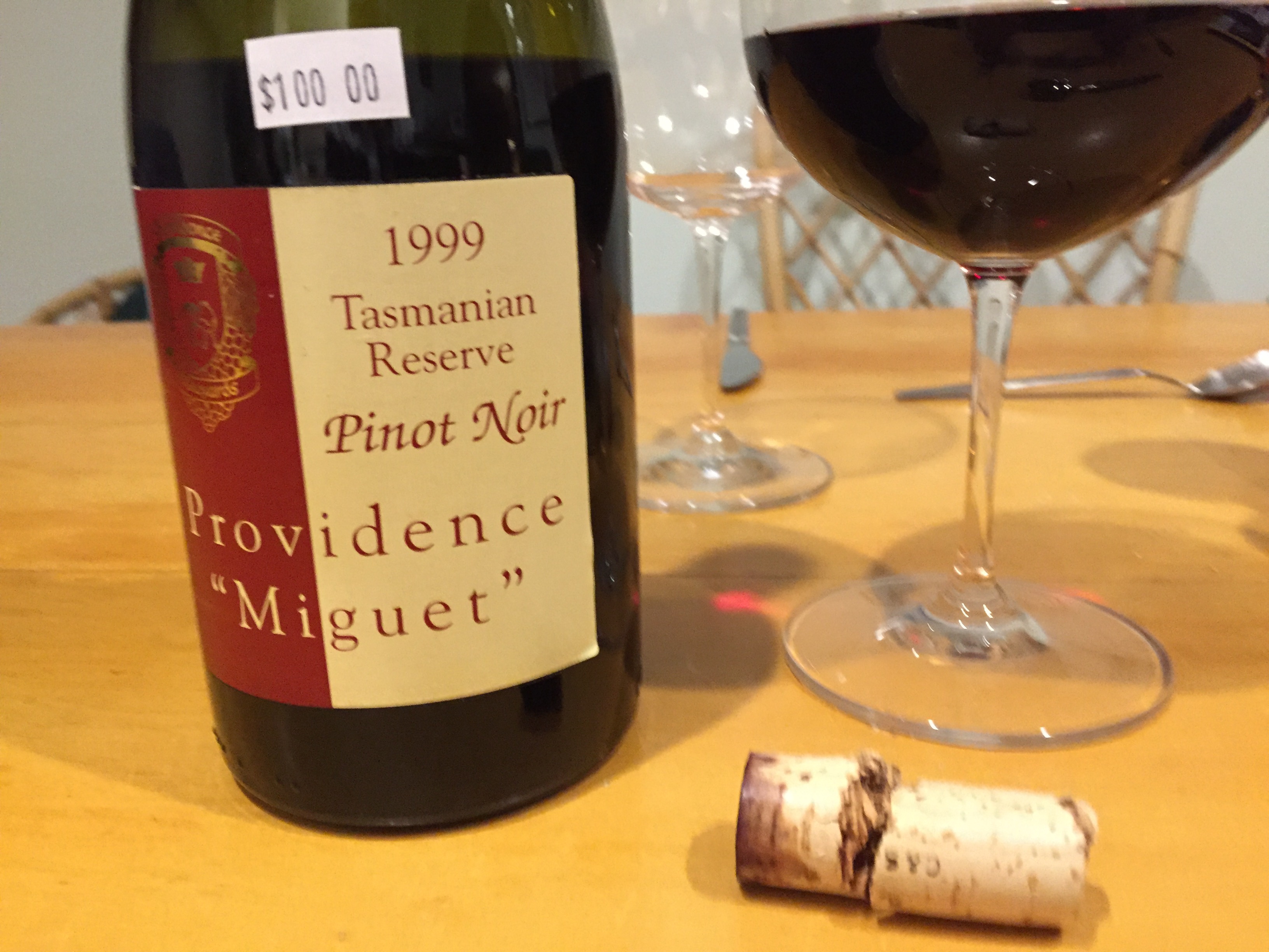 1999 Miguet reserve Pinot Noir