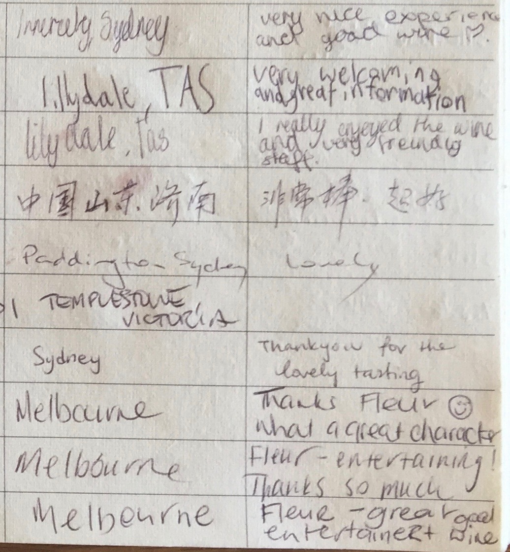 Providence Visitors Book